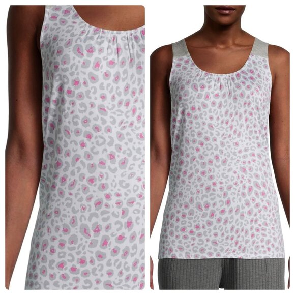 Secret Treasures Other - Secret Treasures Sleeveless Leopard Printed Sleepshirt Women's SZ Medium